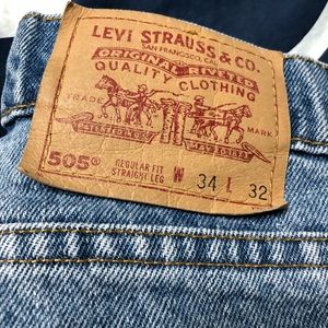 Levi’s 505.  Men’s 34X32